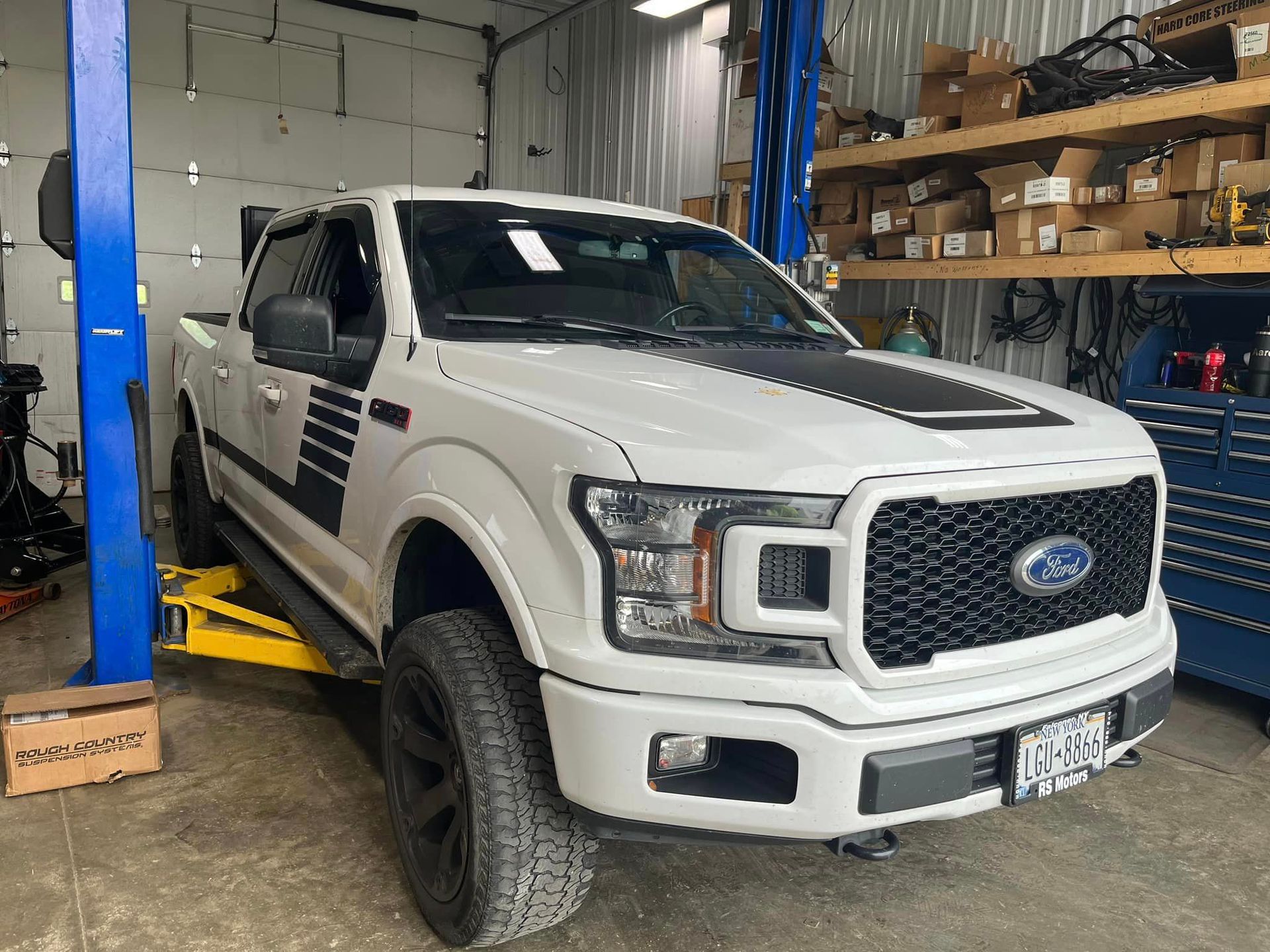 white pickup truck 2