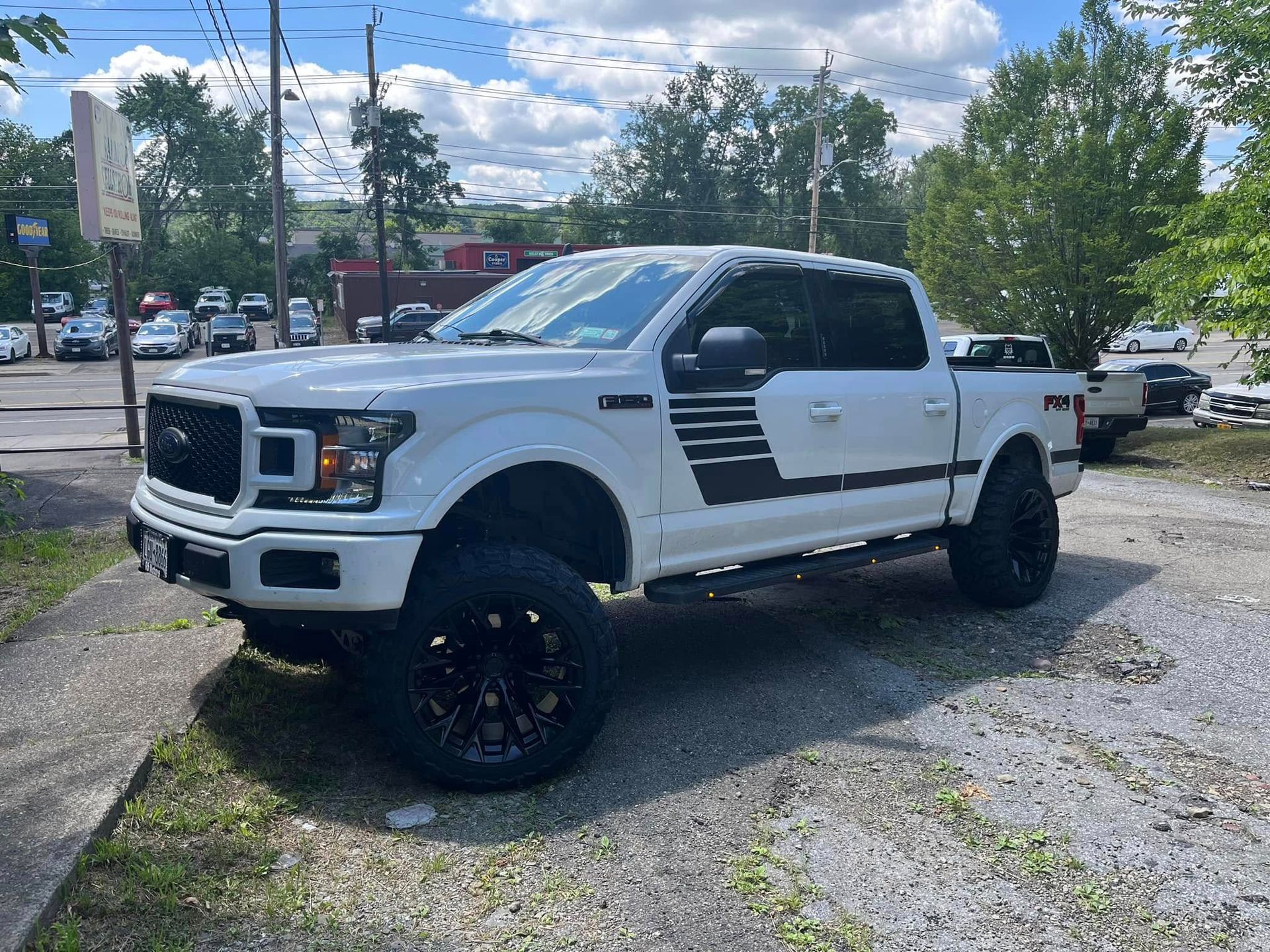 white pickup truck 1