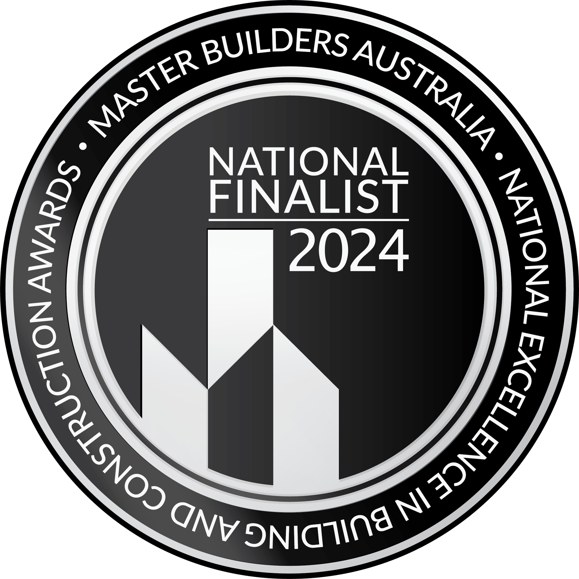 Master Builders Australia National Finalist 2024 award badge