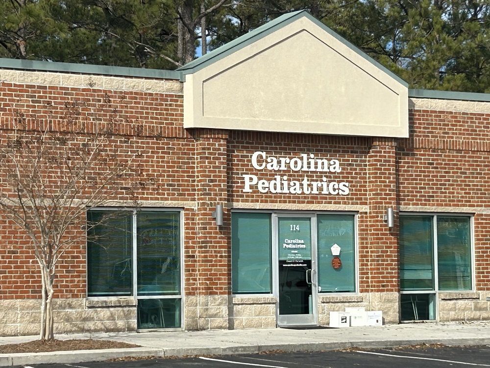Outside of pediatric clinic, Carolina Pediatrics of Wilmington.