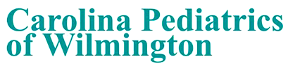 Carolina Pediatrics of Wilmington logo in teal.