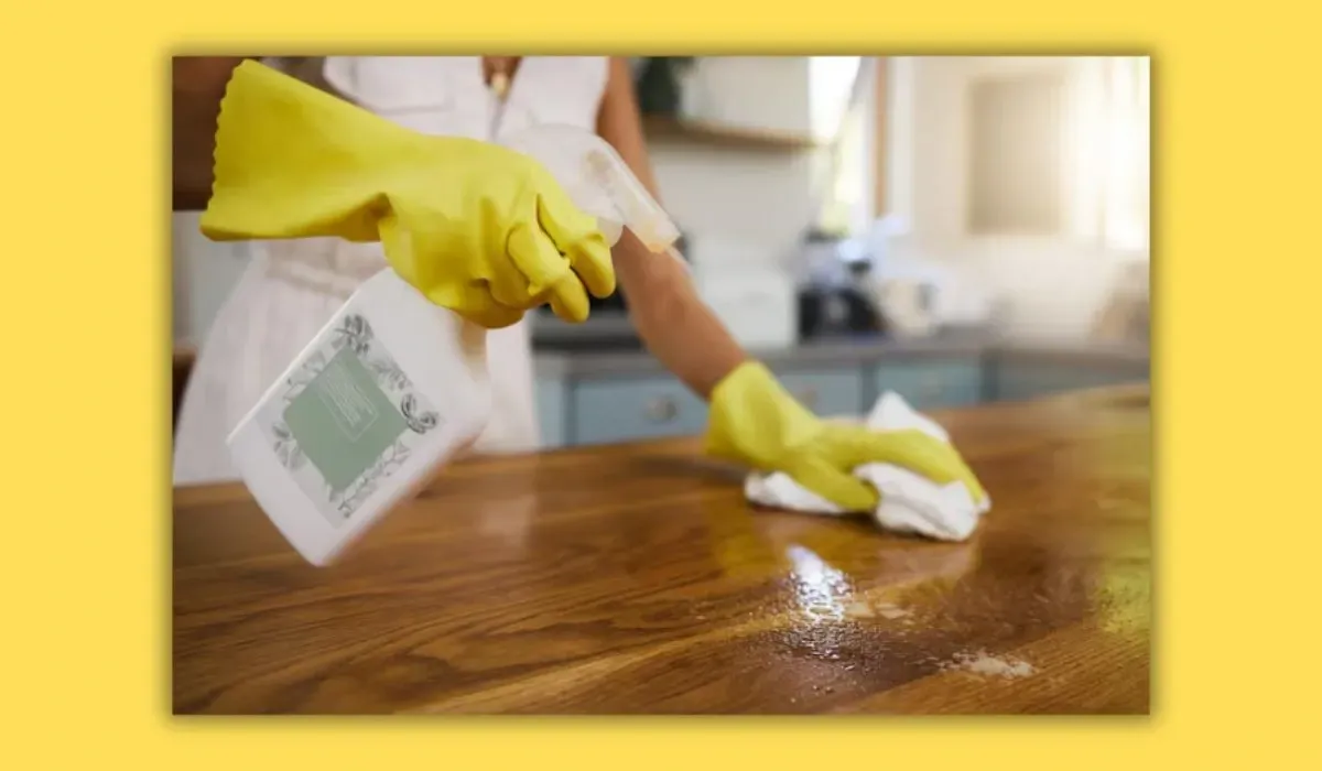 cleaning kitchen counter spray bottle