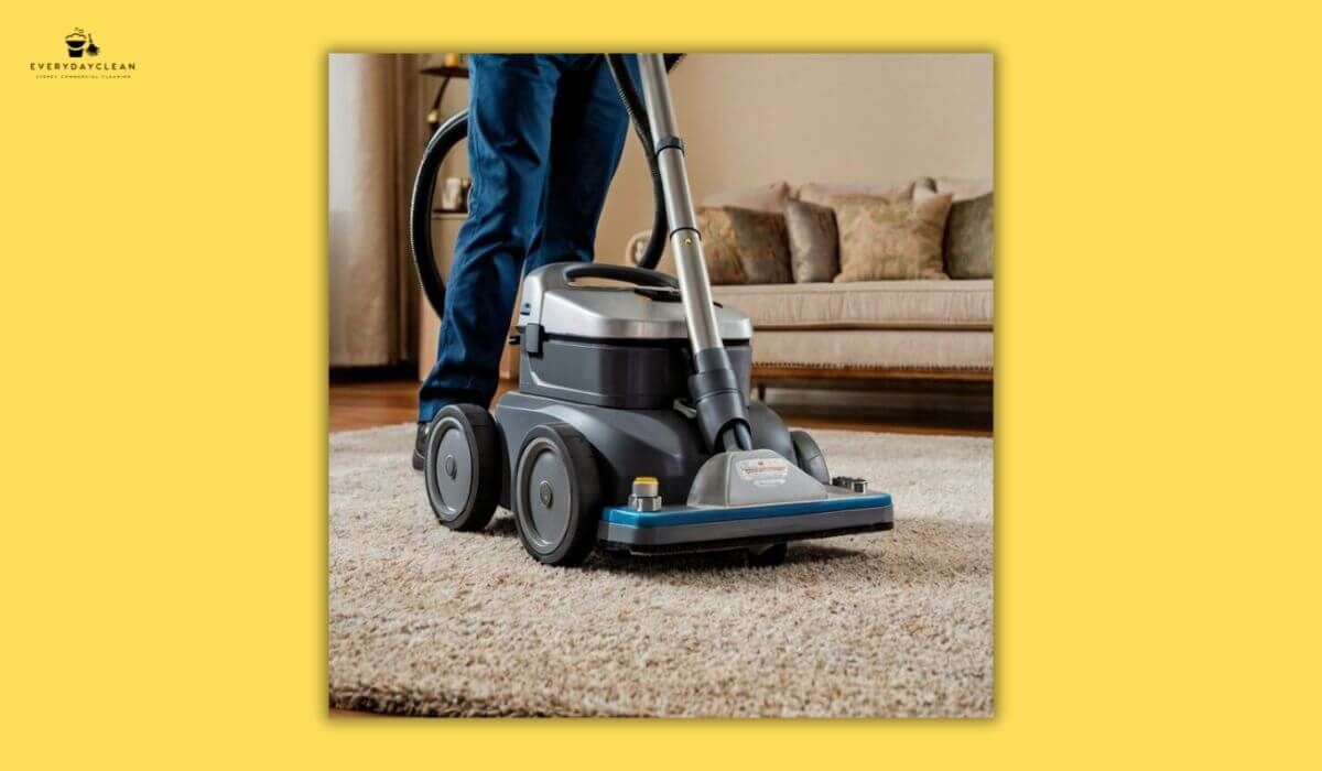 carpet cleaning technician machine