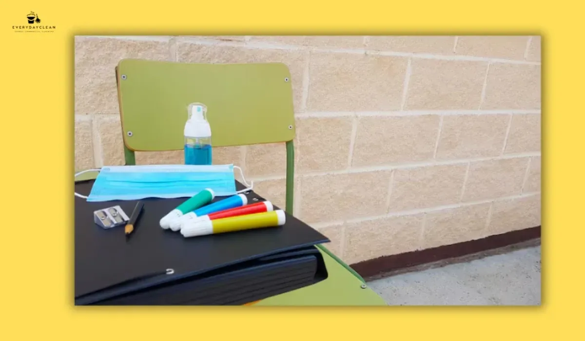 Childcare cleaning supplies used for nappy change stations with hospital-grade disinfectant requirements