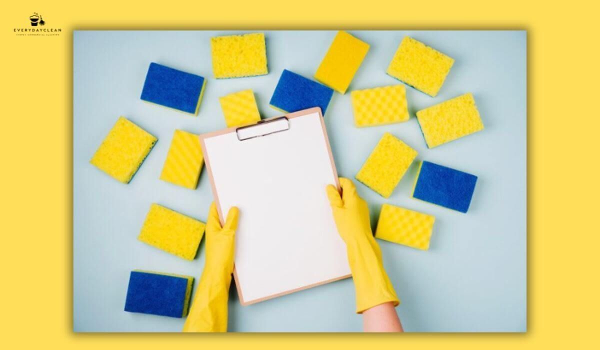 cleaning checklist paper
