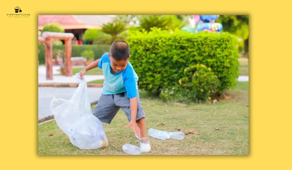 cleaning daycare playground
