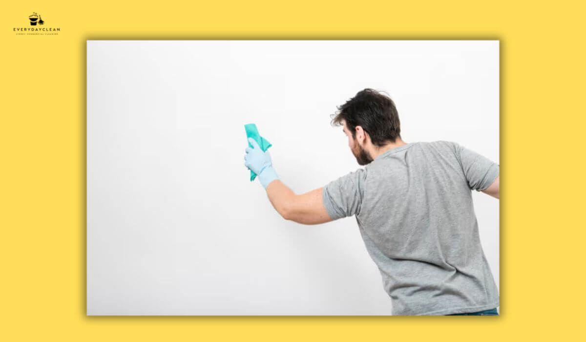 cleaning missed spots wall

