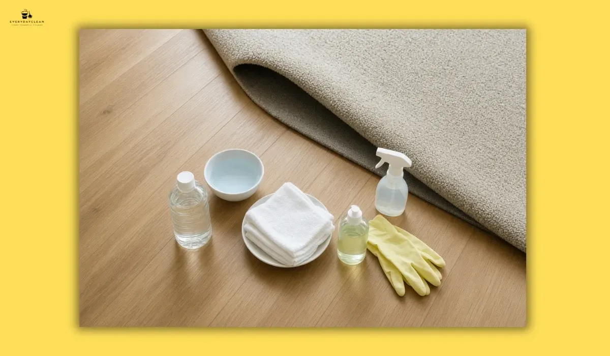 Cleaning supplies needed to remove ink from a rug