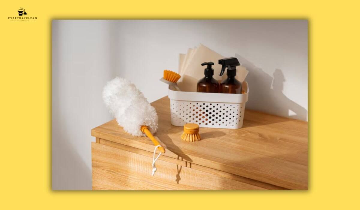 cleaning tools safe storage