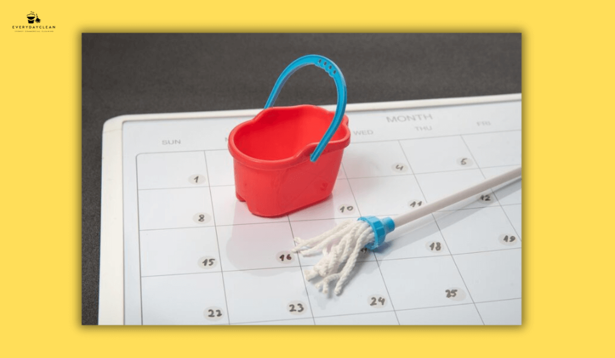 home cleaning schedule calendar
