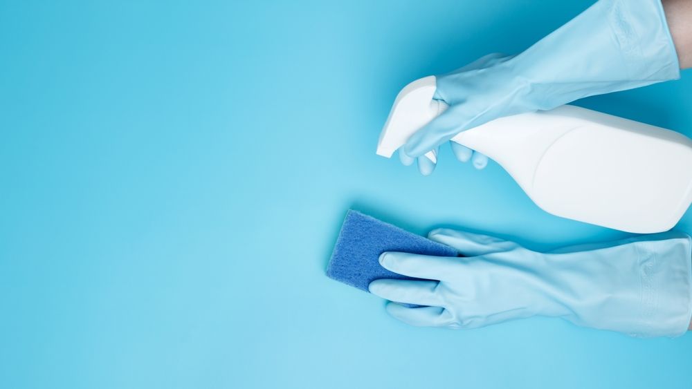 Office cleaning to Sydney industry standards with spray and surface cleaning