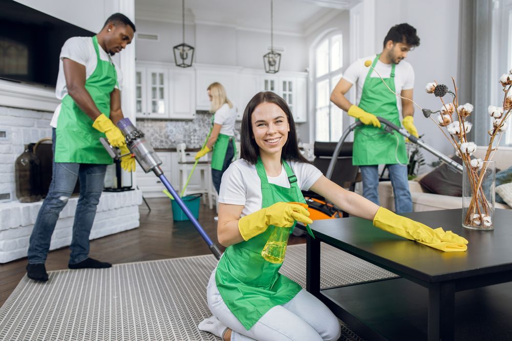 Professional home cleaning after a holiday or special event