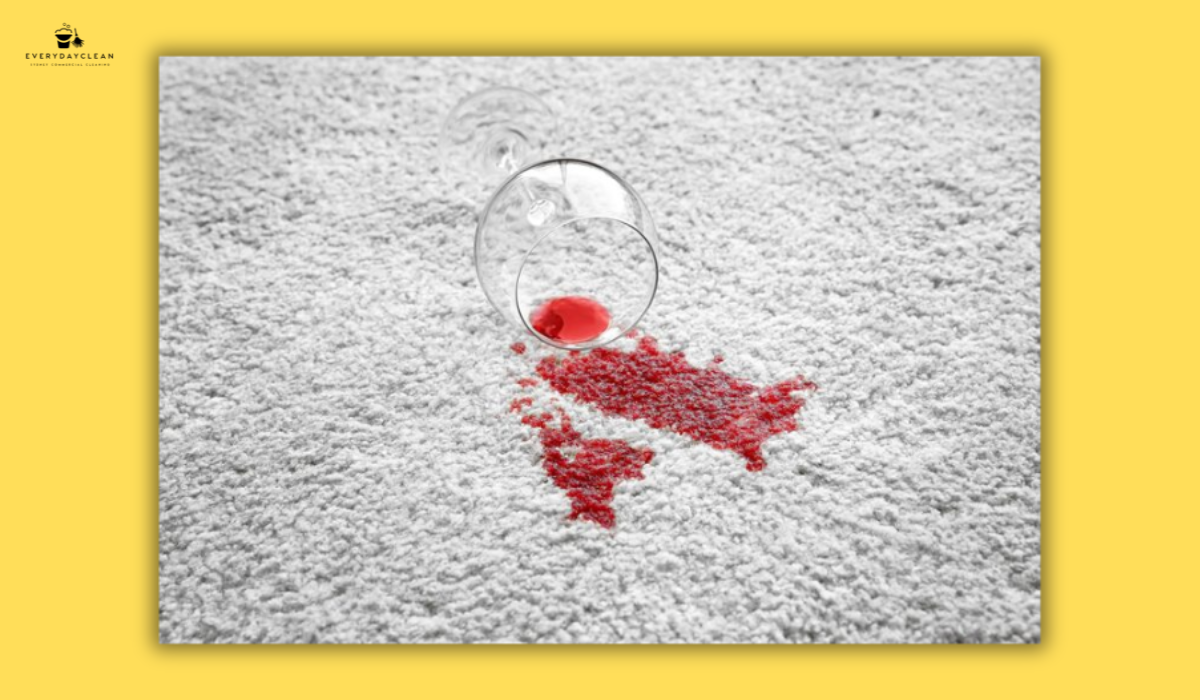 red wine stain carpet cleaning before after
