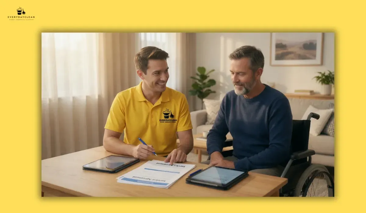 Reviewing NDIS household task support before booking a cleaning provider