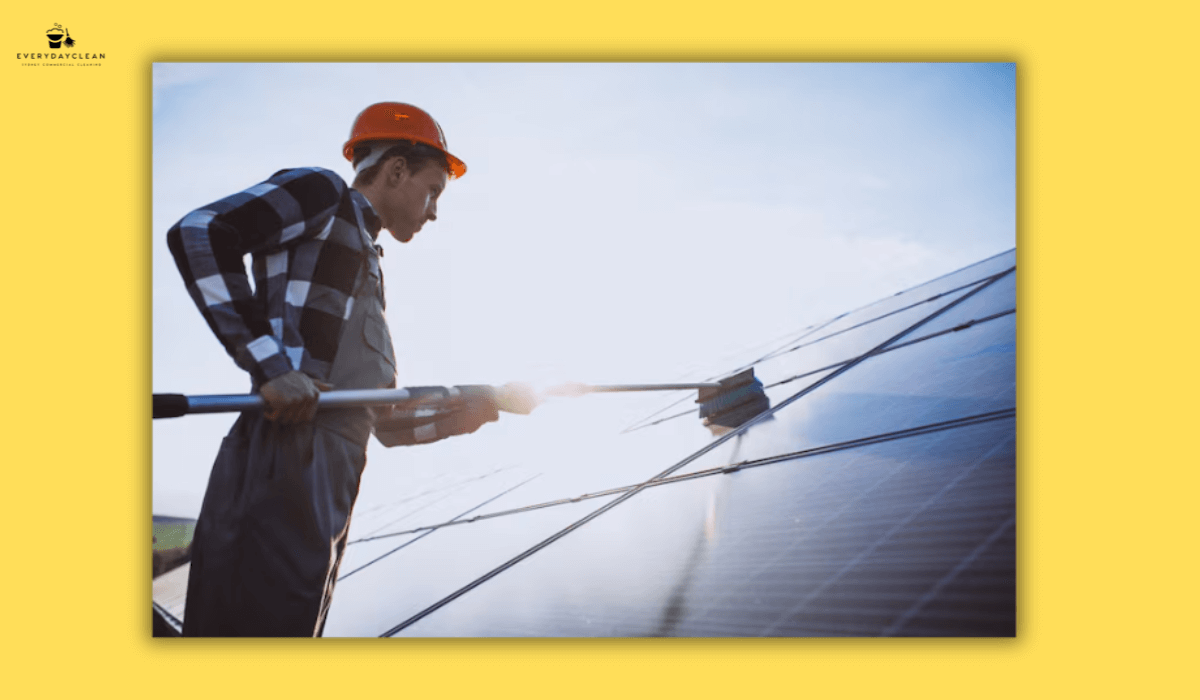 scrubbing roof panels