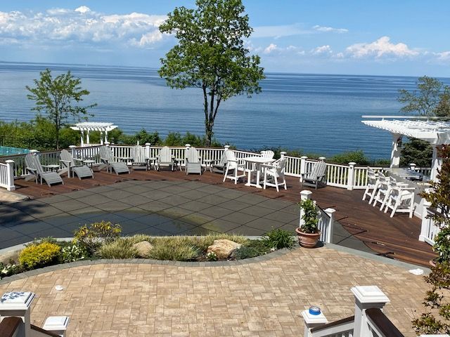 Deck Staining Pool Area