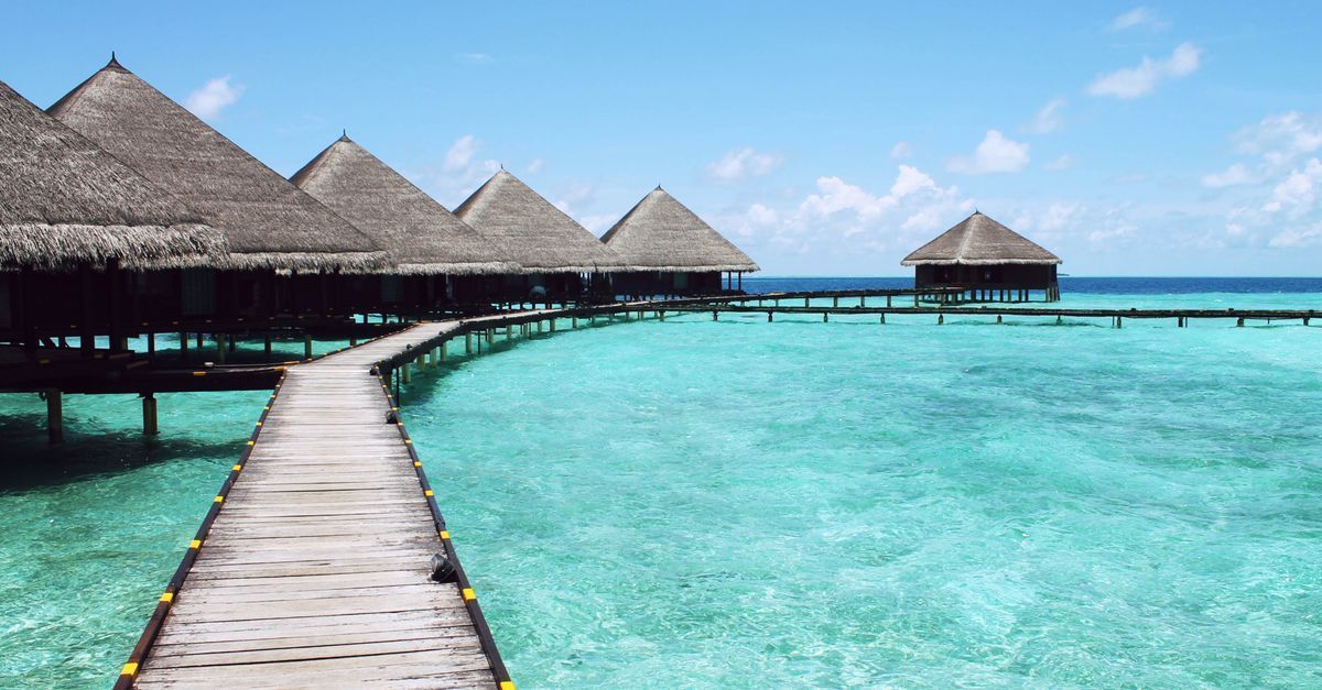 Private Maldives island resort with turquoise lagoon for UK travel safety guide