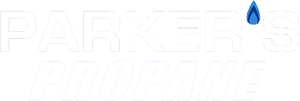 Parker’s Automotive logo with a blue droplet on a white background