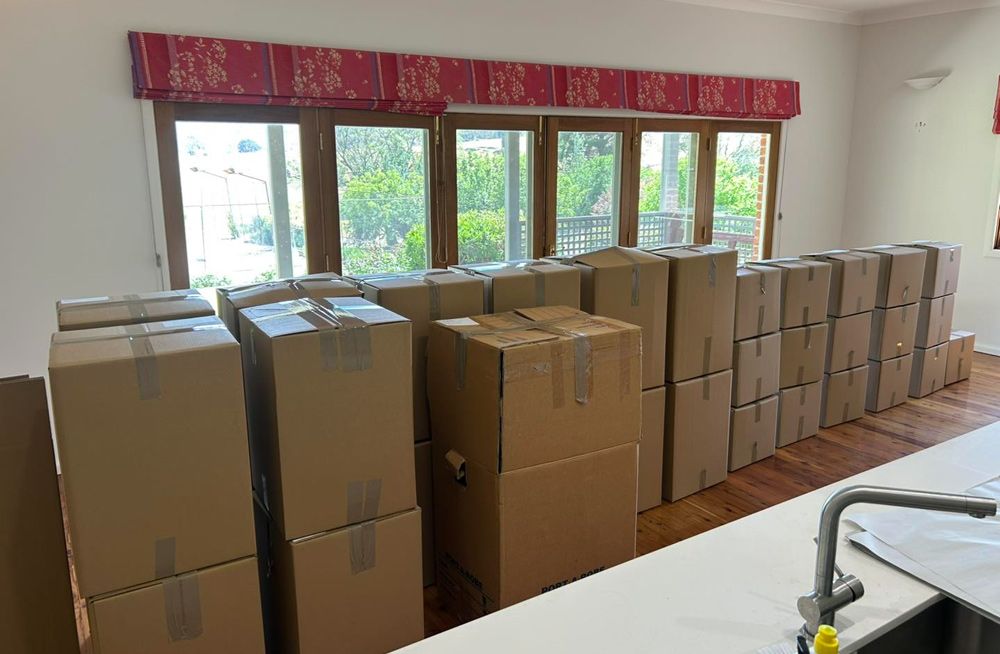 Room Filled With Moving Boxes