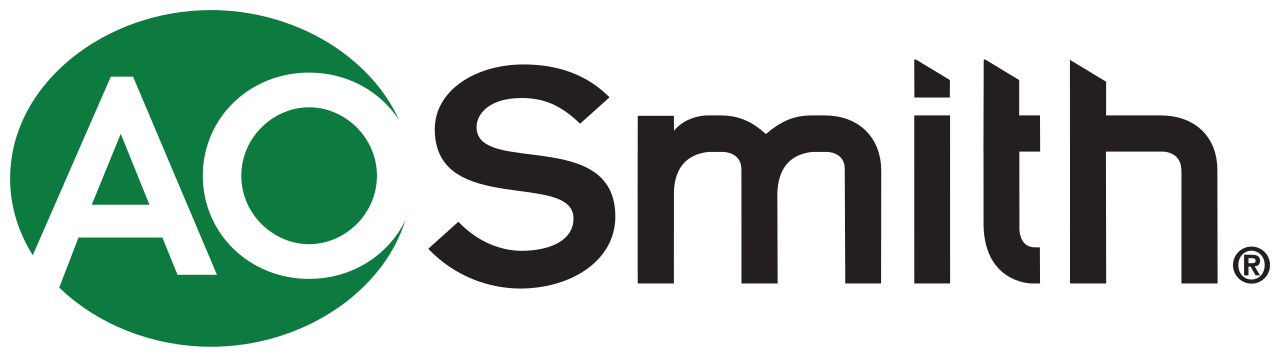 AO Smith logo in green and black on a white background