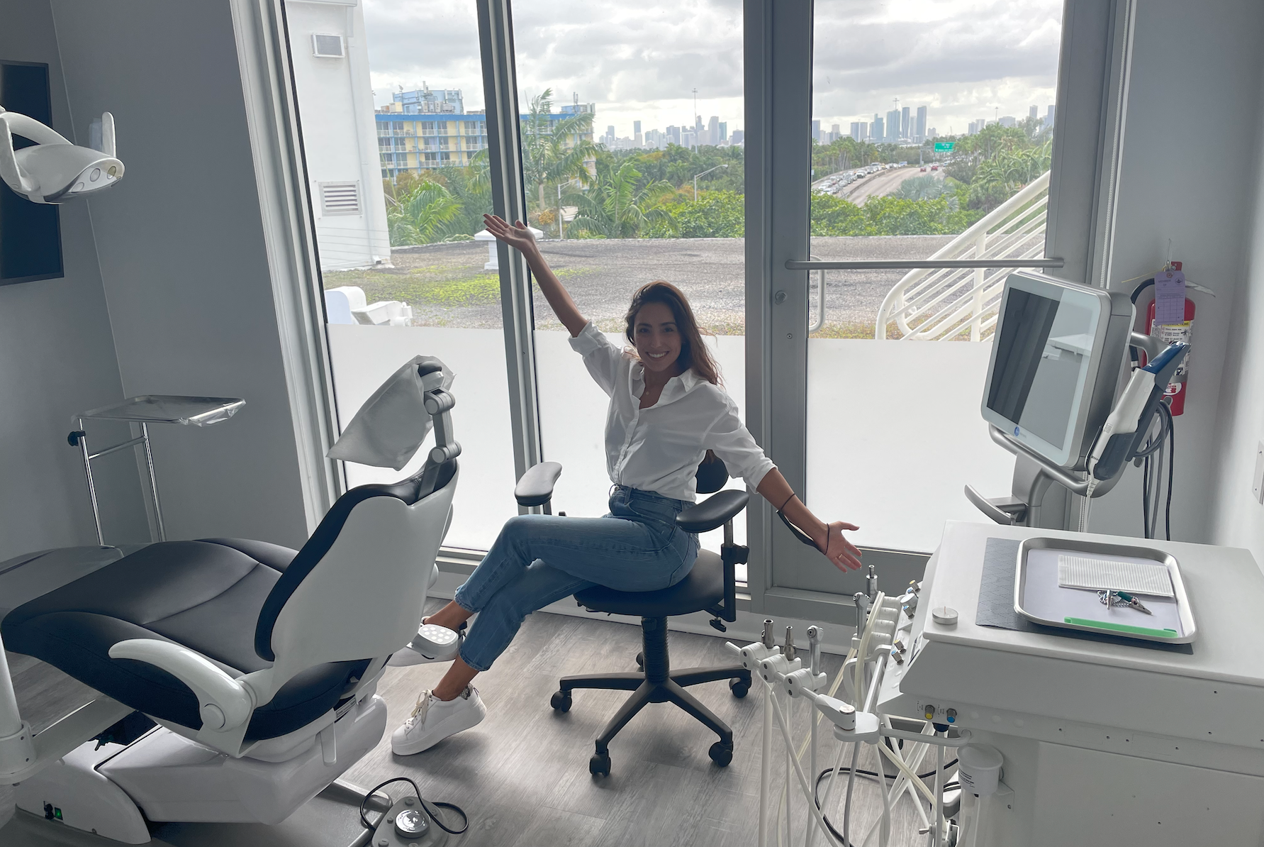 Miami Beach Dental Solutions - in her office