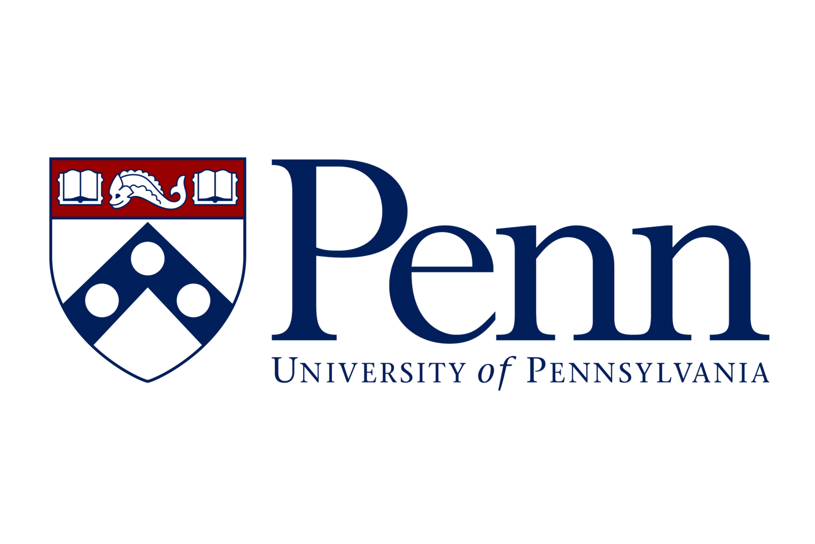 University of Pennsylvania Penn logo with red and blue shield emblem