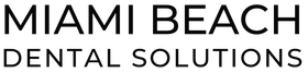 Miami Beach Dental Solutions logo in black text on white background