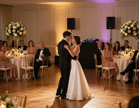 Wedding reception dance floor