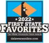2022 First State Favorites award badge with Delaware silhouette and delawareonline.com logo on blue background