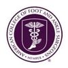 American College of Foot and Ankle Surgeons logo in purple and white with caduceus symbol