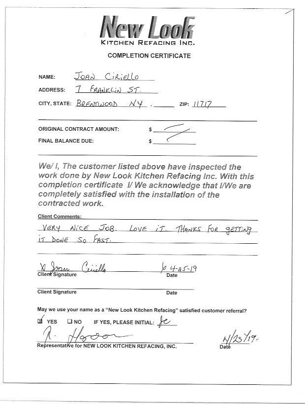 New Look Kitchen Refacing Reviews