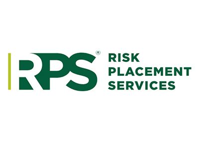 RPS Risk Placement Services logo in green text with a gold vertical line on white background