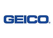 GEICO logo in blue text on a white background