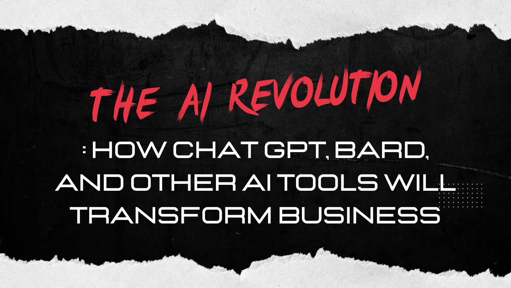 Picture of blog post title The AI Revolution