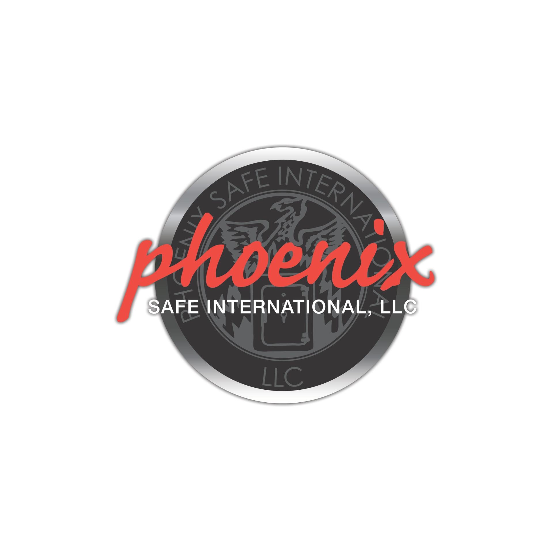 A logo for phoenix safe international llc