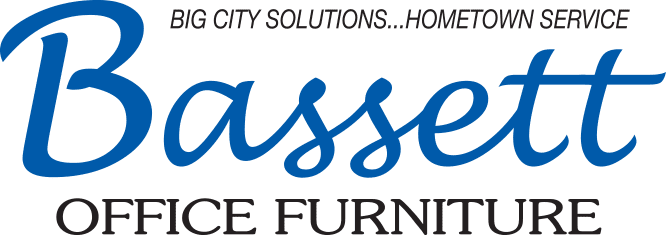 Bassett Office Furniture logo with blue script text on a white background.