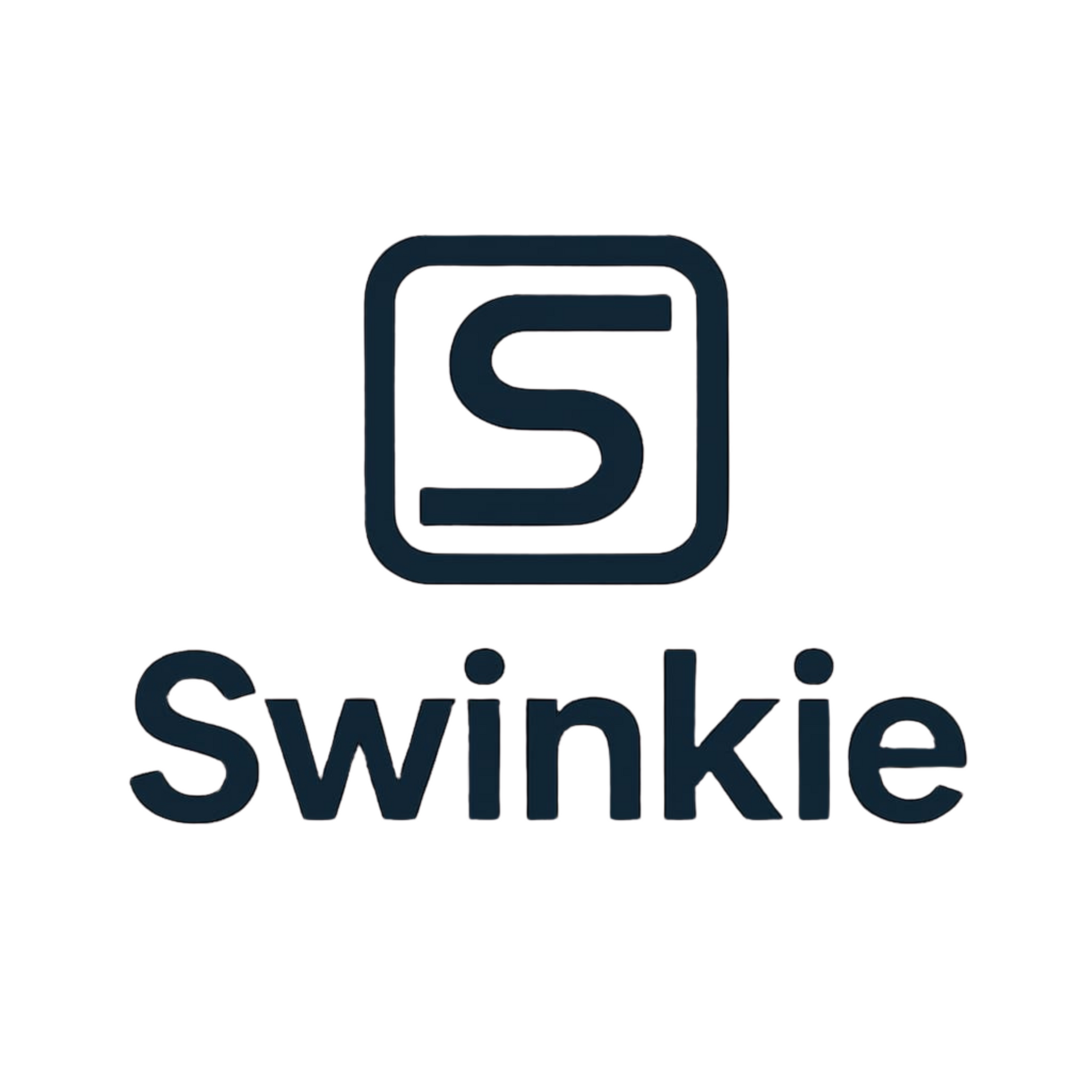 Swinkie-logo: Donkerblauwe