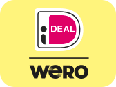 Een logo met een magenta