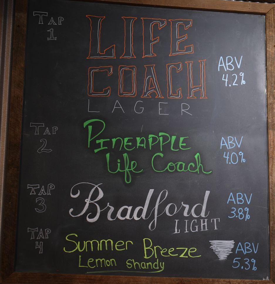 Beer menu board 1 of 2