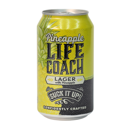 Life Coach Lager with Pineapple can