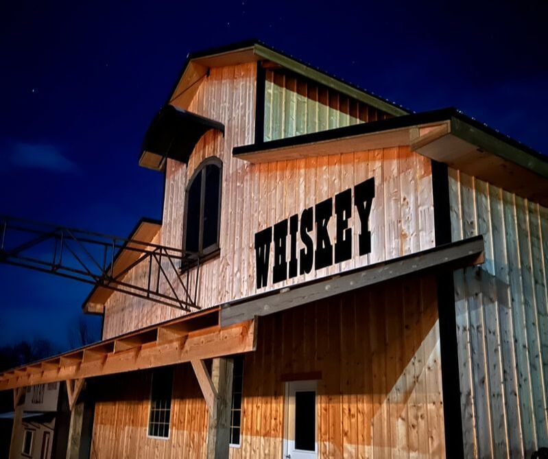 Front view of Kansas Territory Distilling distillation building