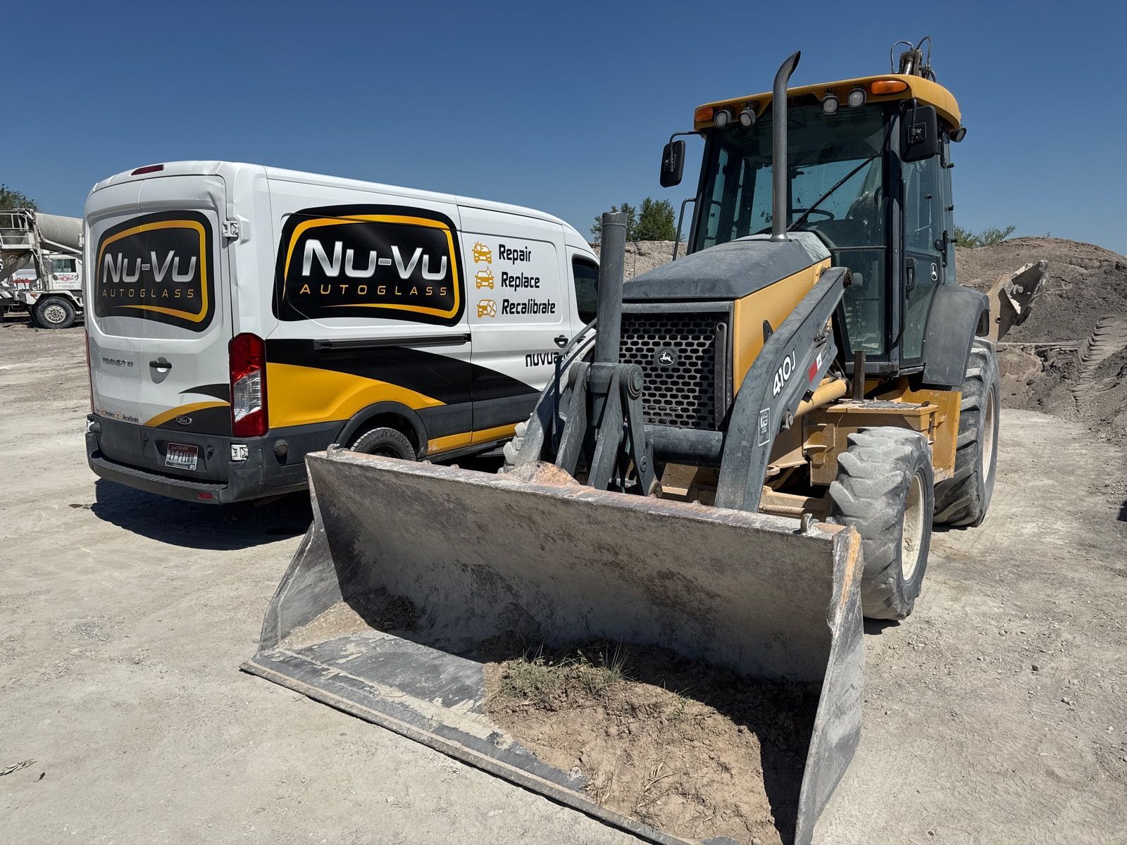 Backhoe loader glass replacement in Twin Falls, ID