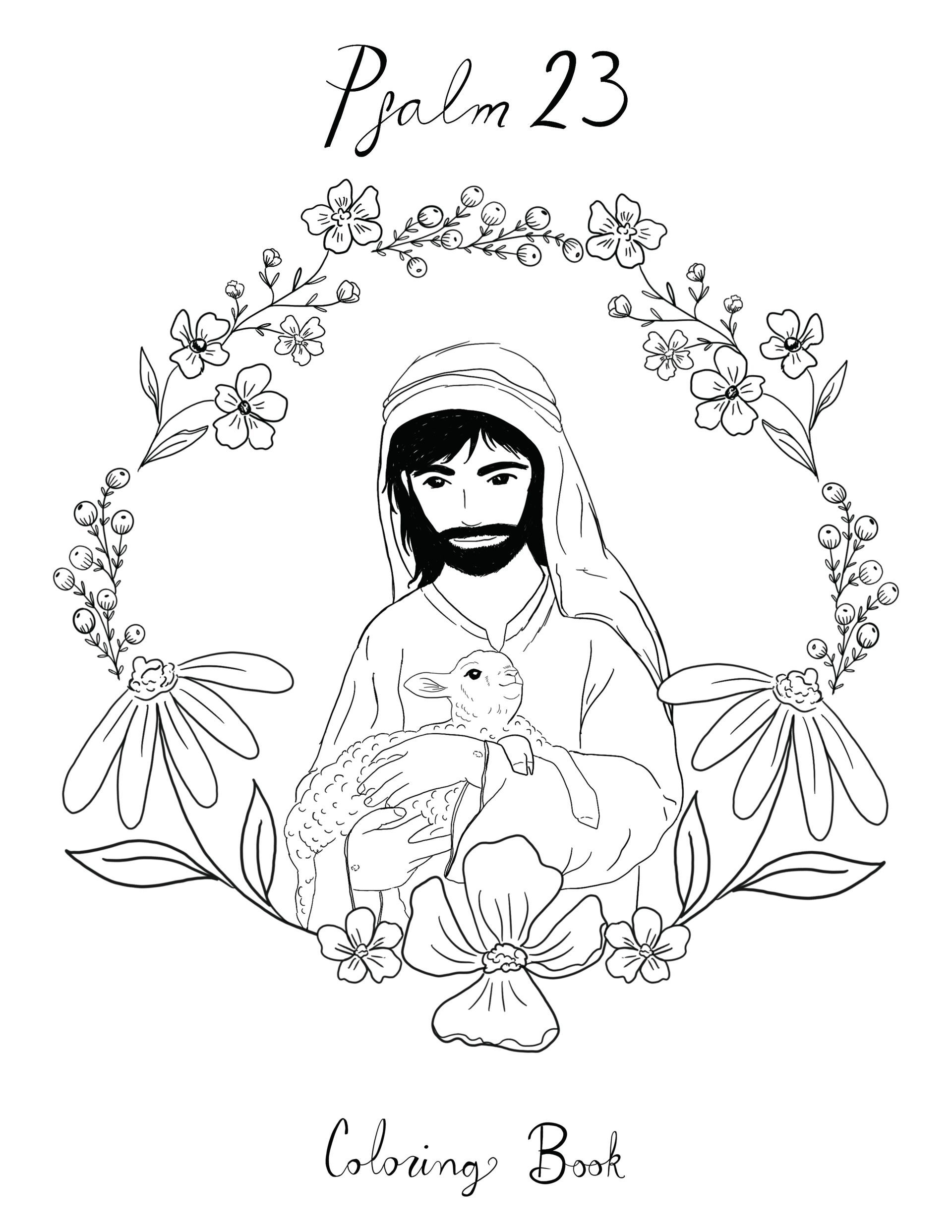Psalm 23 coloring book