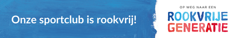 Onze sportclub is rookvrij banner