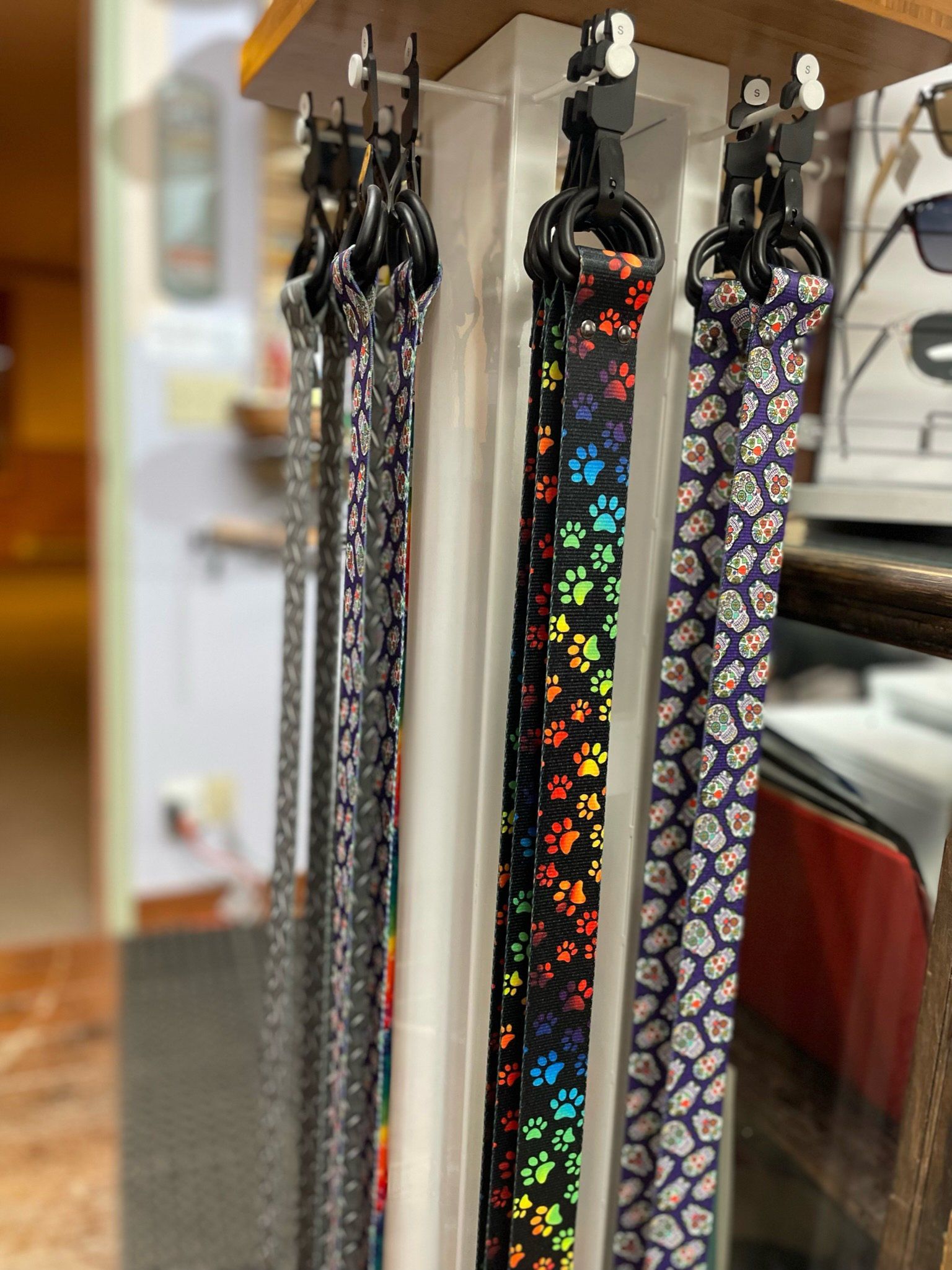 belts on display rack