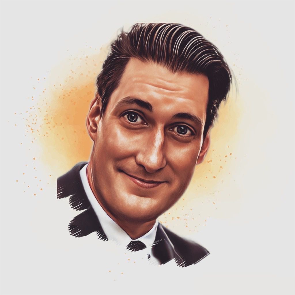 A man in a suit and tie is smiling for the camera