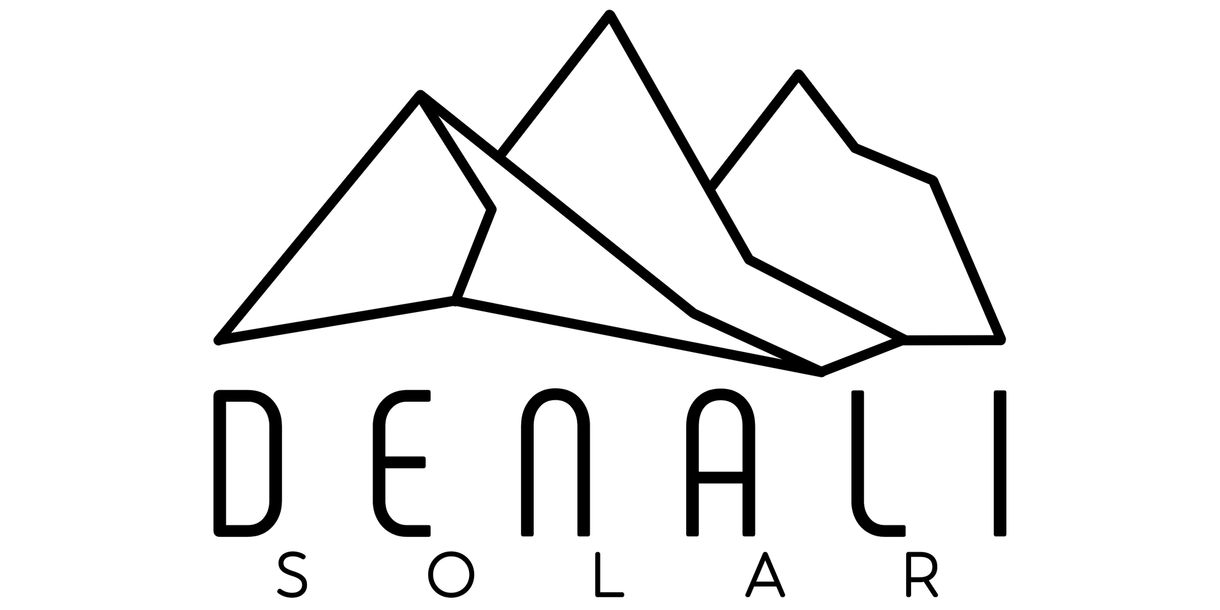 Denali logo with stylized mountain peaks and the word “DENALI” beneath them