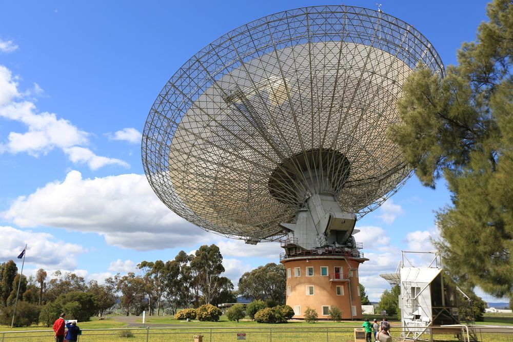 Large Radio Telescope Dish in a Grassy Park — Robert Seeliger Painter & Decorator in Parkes, NSW
