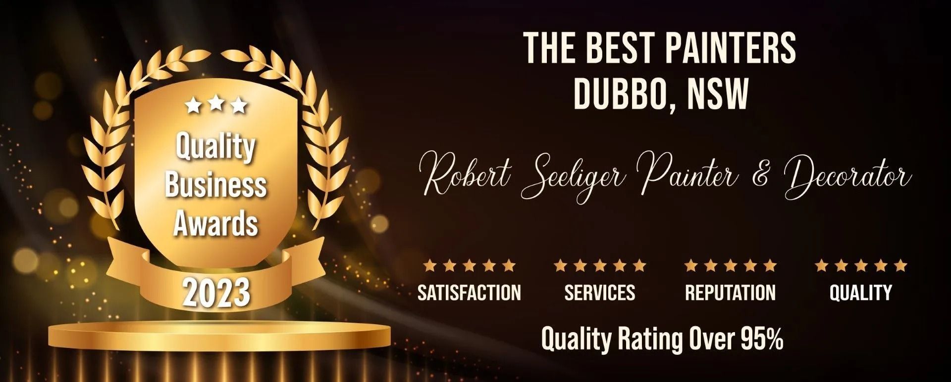 Award For Robert Seeliger Painter & Decorator, Dubbo NSW — Robert Seeliger Painter And Decorator in Dubbo, NSW