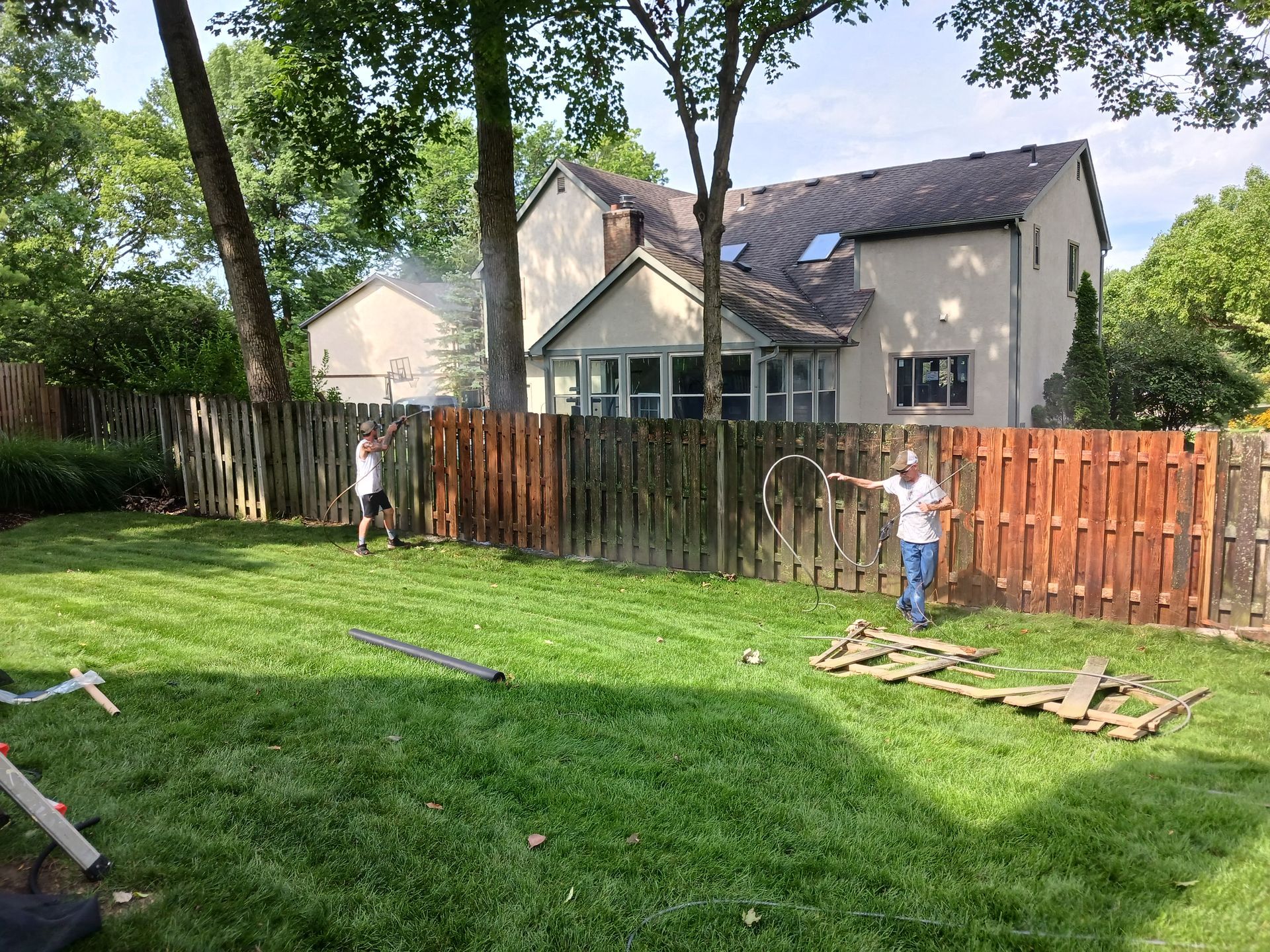 Pressure Washing Gutter Cleaning